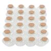 32 botellas de vidrio con tapón de corcho de 1.0 fl oz