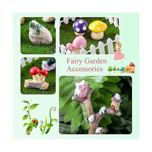 31 piezas de accesorios de jardín de hadas miniaturas
