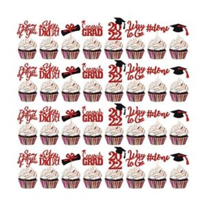 32 piezas de decoración para cupcakes de graduación 2022_1