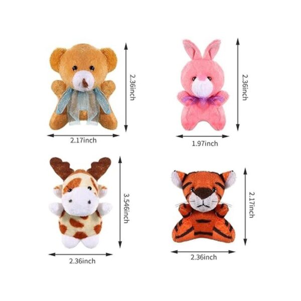 32 piezas de mini juguetes de peluche de safari lindos_2