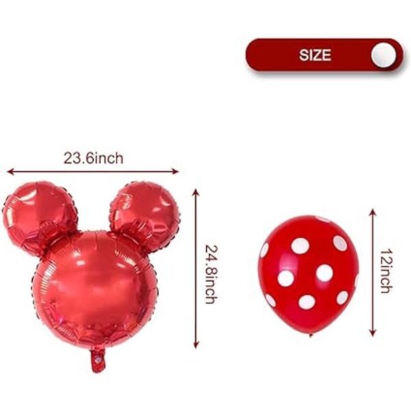 33 globos de fiesta de Mickey de 12 pulgadas de látex de_5