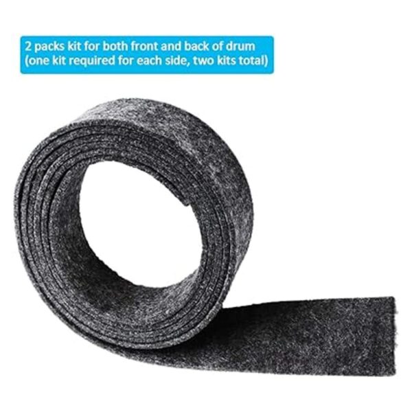 33001807 Dryer Drum Felt Seal Kit 2 Packs Exact Fit for_3