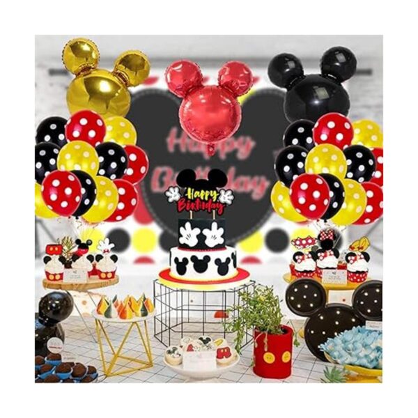 33 globos de fiesta de Mickey de 12 pulgadas de látex de_4