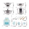 35 piezas de accesorios de juego de simulación de cocina