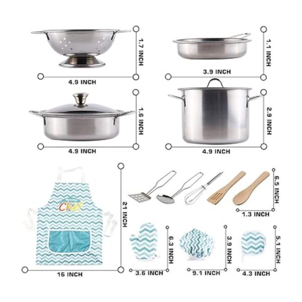 35 piezas de accesorios de juego de simulación de cocina