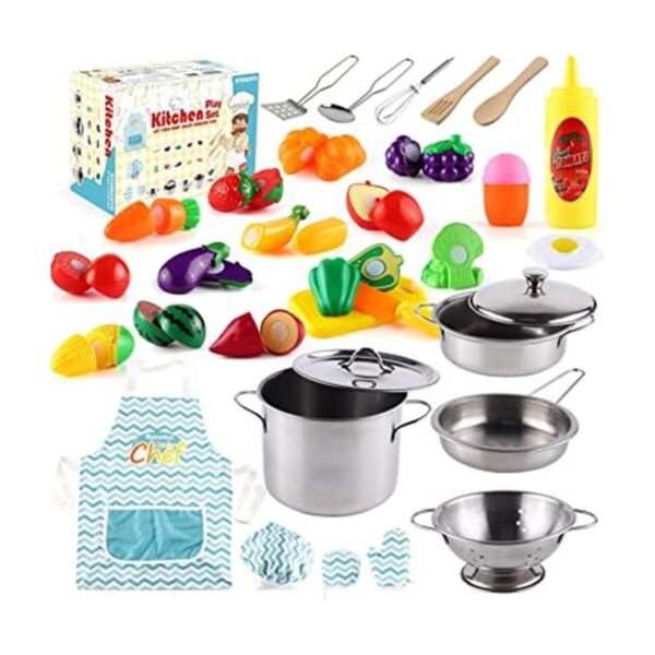 35 piezas de accesorios de juego de simulación de cocina