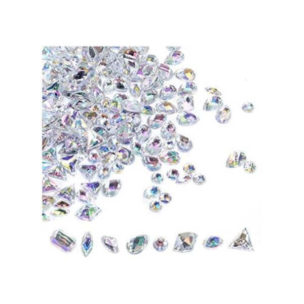 400 piezas para coser en gemas de diamantes de imitación