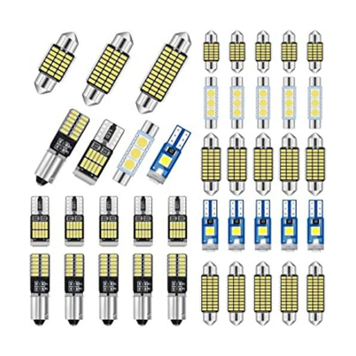 42 luces LED para interiores de automóvil 1.102 in 1.220