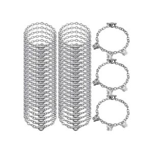 45 cadenas de pulsera con cierre de palanca OT de acero