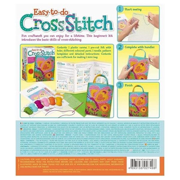 4M Toysmith kit de punto de cruz multicolor para niños_2
