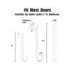 5 Pack 1215 Wreath Hanger for Front Door Large Wreath_4