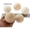 5 bolas redondas de madera de 2.75 pulgadas esferas de