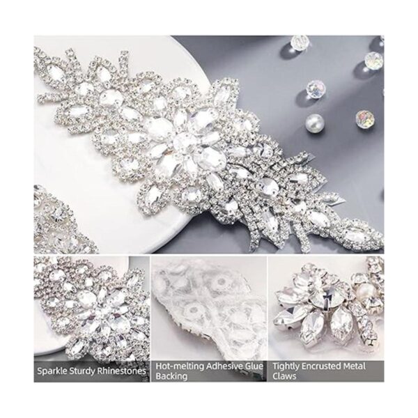 5 apliques de diamantes de imitación de cristal apliques