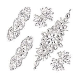5 apliques de diamantes de imitación de cristal apliques