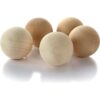 5 bolas redondas de madera de 2.75 pulgadas esferas de