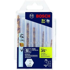 5 brocas de impacto Bosch de titanio y resistentes TI5IM_1