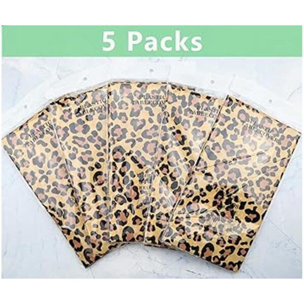 5 fundas de mesa de leopardo mantel con estampado de