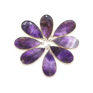 5 colgantes de piedra natural forma de gota de amatista_1