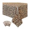 5 fundas de mesa de leopardo mantel con estampado de