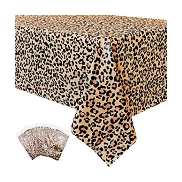 5 fundas de mesa de leopardo mantel con estampado de