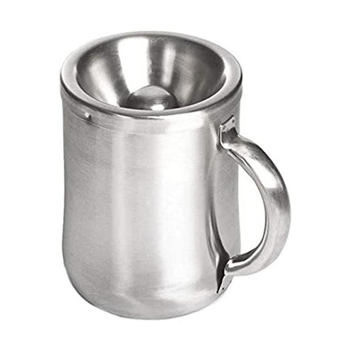 5 inch acero inoxidable cepillado personal spittoon con