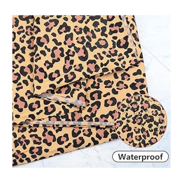 5 fundas de mesa de leopardo mantel con estampado de