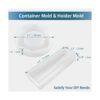 5 moldes de resina de silicona para resina epoxi con molde