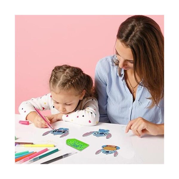 5 llaveros de pintura de diamantes para niños y adultos