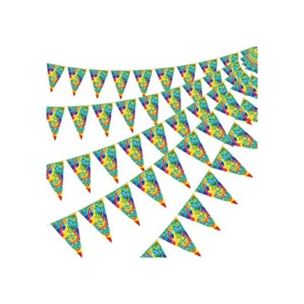 5 paquetes de banderines de 60 con diseño de lazo para_1