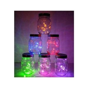 5 paquetes de luces de jarro Mason 10 luces solares LED_1