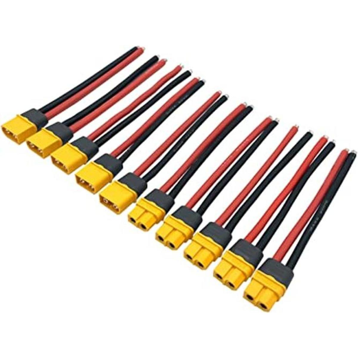 5 pares XT60H XT60 adaptador de conector de extensión