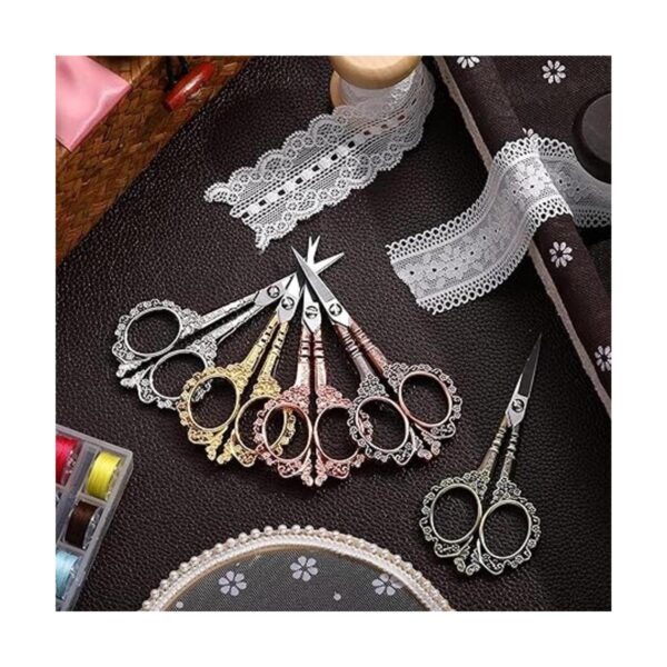 5 pares de tijeras vintage estilo europeo acero inoxidable