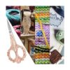5 pares de tijeras vintage estilo europeo acero inoxidable
