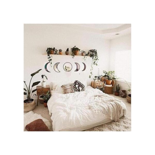 5 piezas de decoración natural escandinava espejo