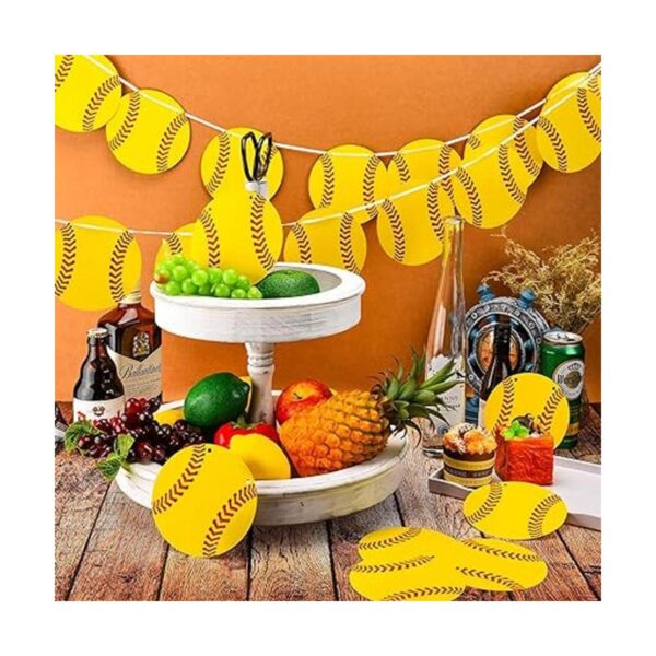 5 piezas de decoraciones de fiesta de sóftbol suministros