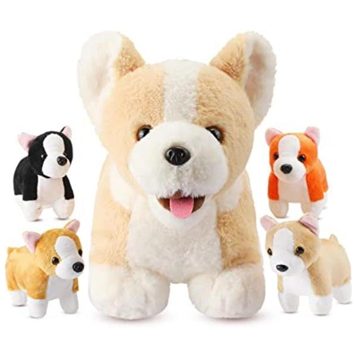 5 piezas de peluche para cachorros con 4 bonitas