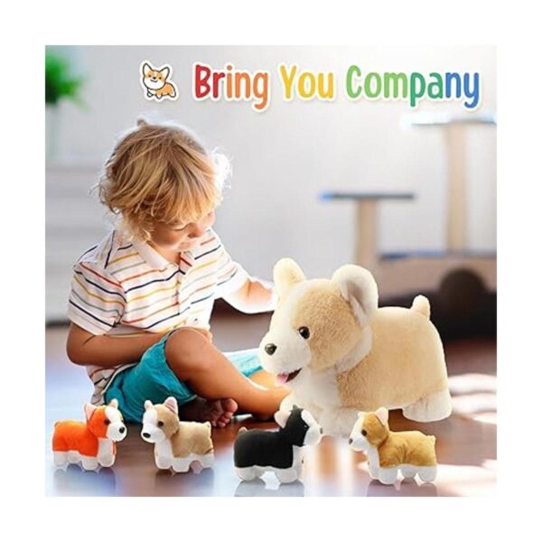 5 piezas de peluche para cachorros con 4 bonitas_5