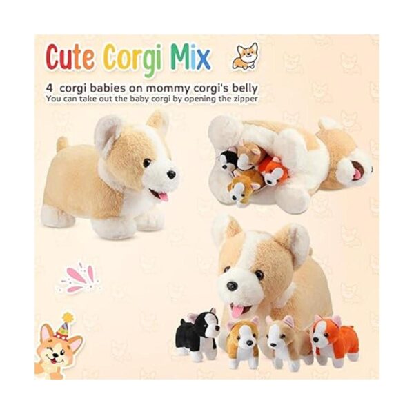 5 piezas de peluche para cachorros con 4 bonitas_3
