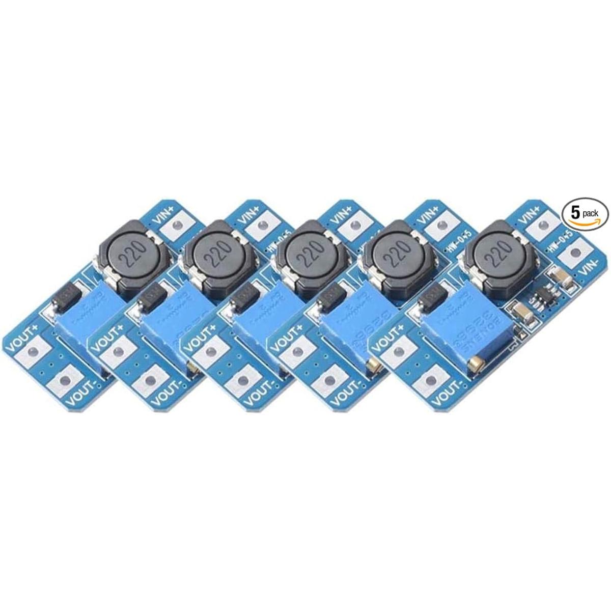 5 unidades MT3608 DCDC Boost Power Converter 2A Regulador