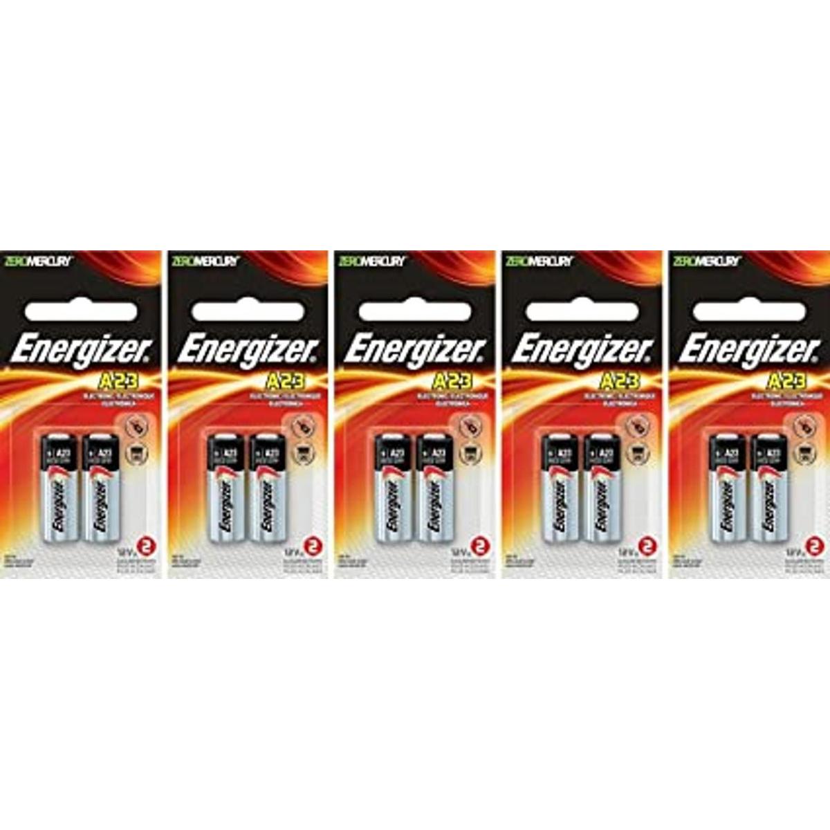 5 x 2 Energizer A23 2123 23A MN21 GP23 12V Alcalino