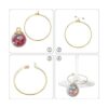 50 anillos de cristal de 0.984 in de diámetro para copas