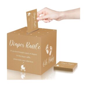 50 boletos para rifa de pañales con caja para baby shower_1