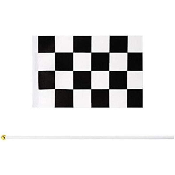 50 banderas a cuadros de 8 x 5.5 pulgadas banderas de_6