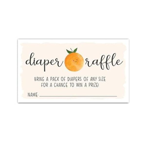50 boletos para rifas de pañales Little Cutie para baby_3