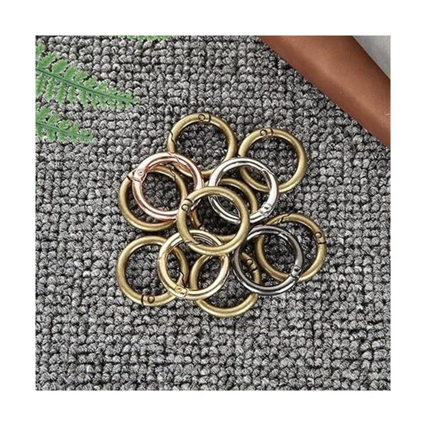 50 anillos de resorte redondo de 1.102 in ganchos de