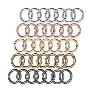50 anillos de resorte redondo de 1.102 in ganchos de