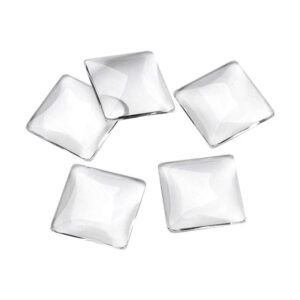 50 cabujones de cristal transparente transparente de 0.394_1