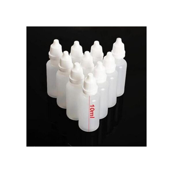 50 botellas de plástico vacías de 0.3 fl oz con