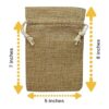 50 bolsas de arpillera con cordón ajustable 5 x 8_2