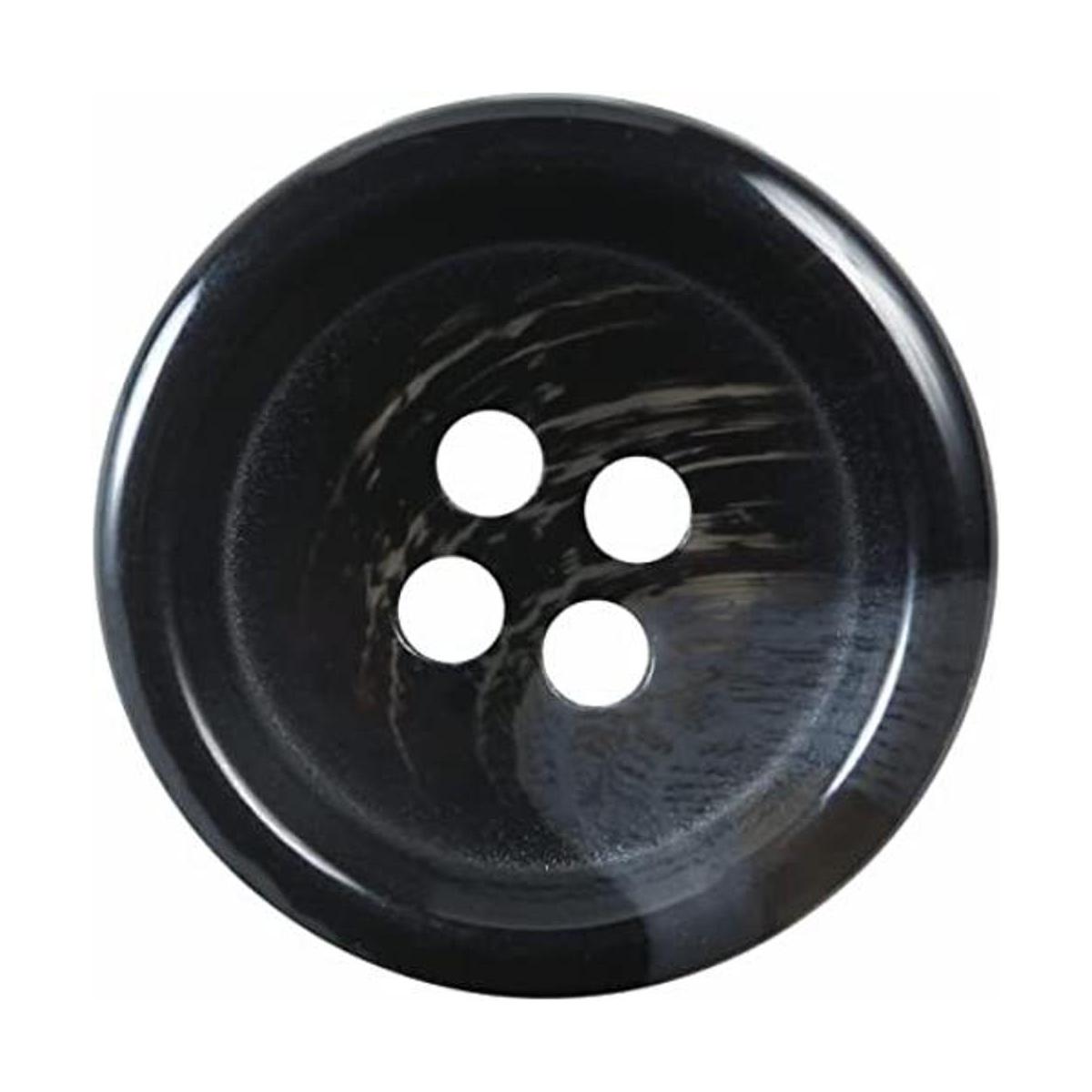 50 botones negros grandes de 1 pulgada para coser botones